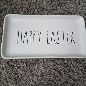 Rae Dunn happy Easter tray